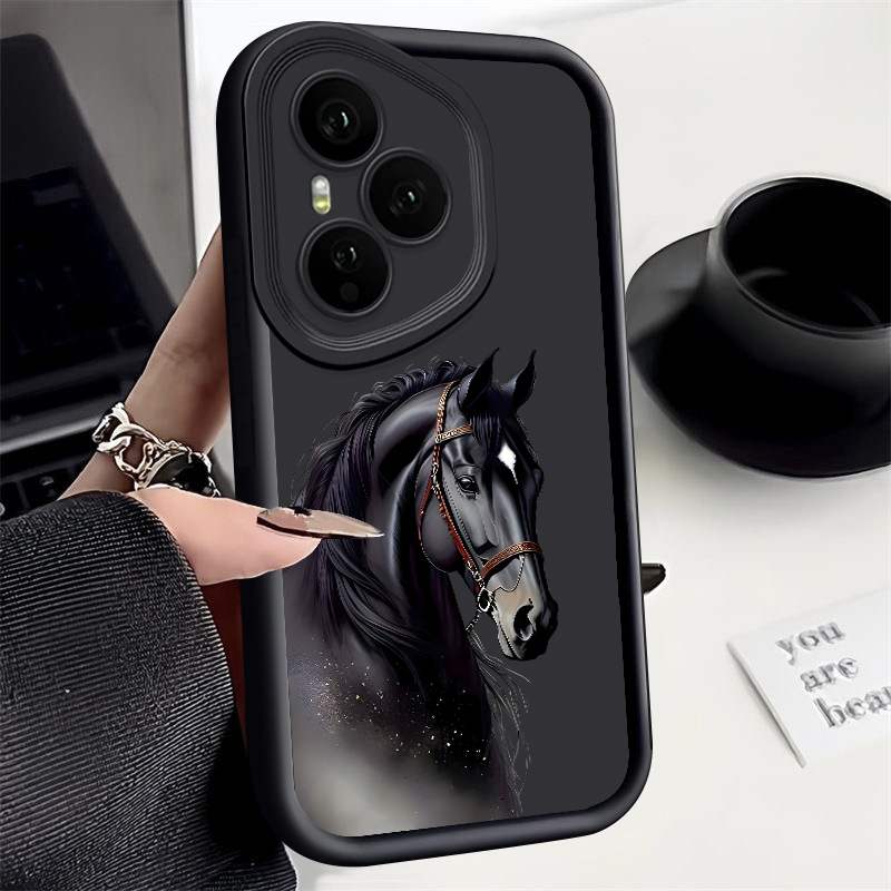 Honor Tablet Accessories - 창의적인 말 무늬 휴대폰 케이스 (Honor