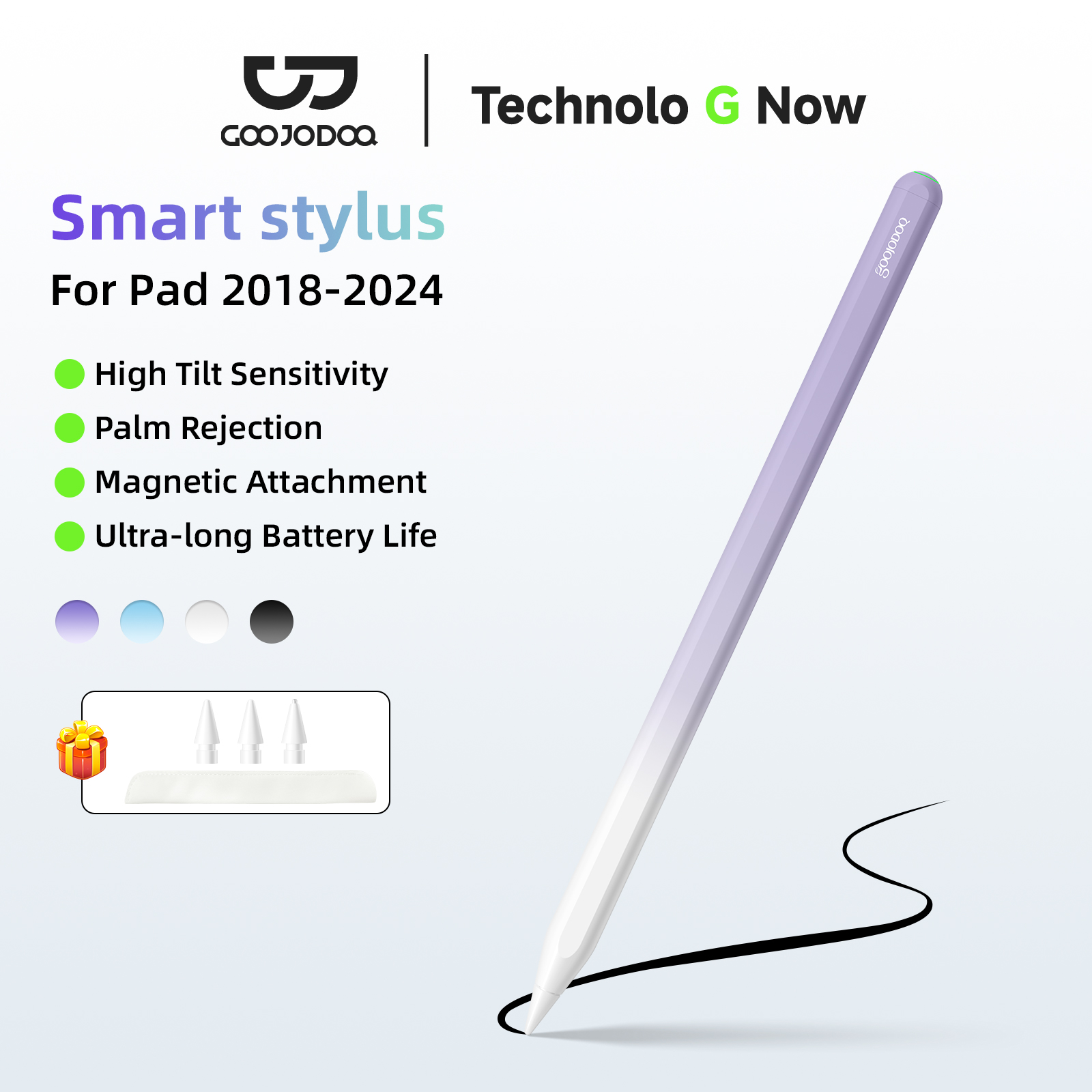 Tablet Accessories For Kids - GOOJODOQ for Apple Pencil 2 for
