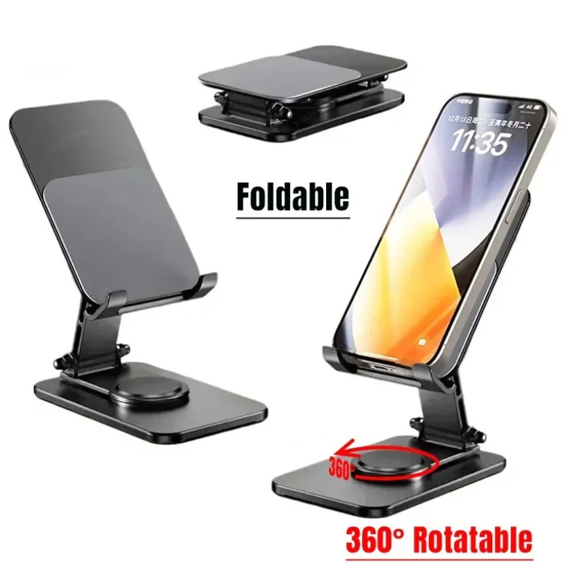 유니버설 메탈 360 °   회전식 휴대폰 태블릿 스탠 - Tablet Phone Accessories 리뷰 및 가격