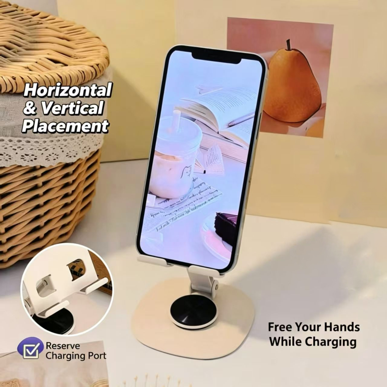크림 스타일 탄소강 휴대용 데스크탑 홀더 조절 가능한  - Tablet Stand Adjustable 리뷰 및 가격