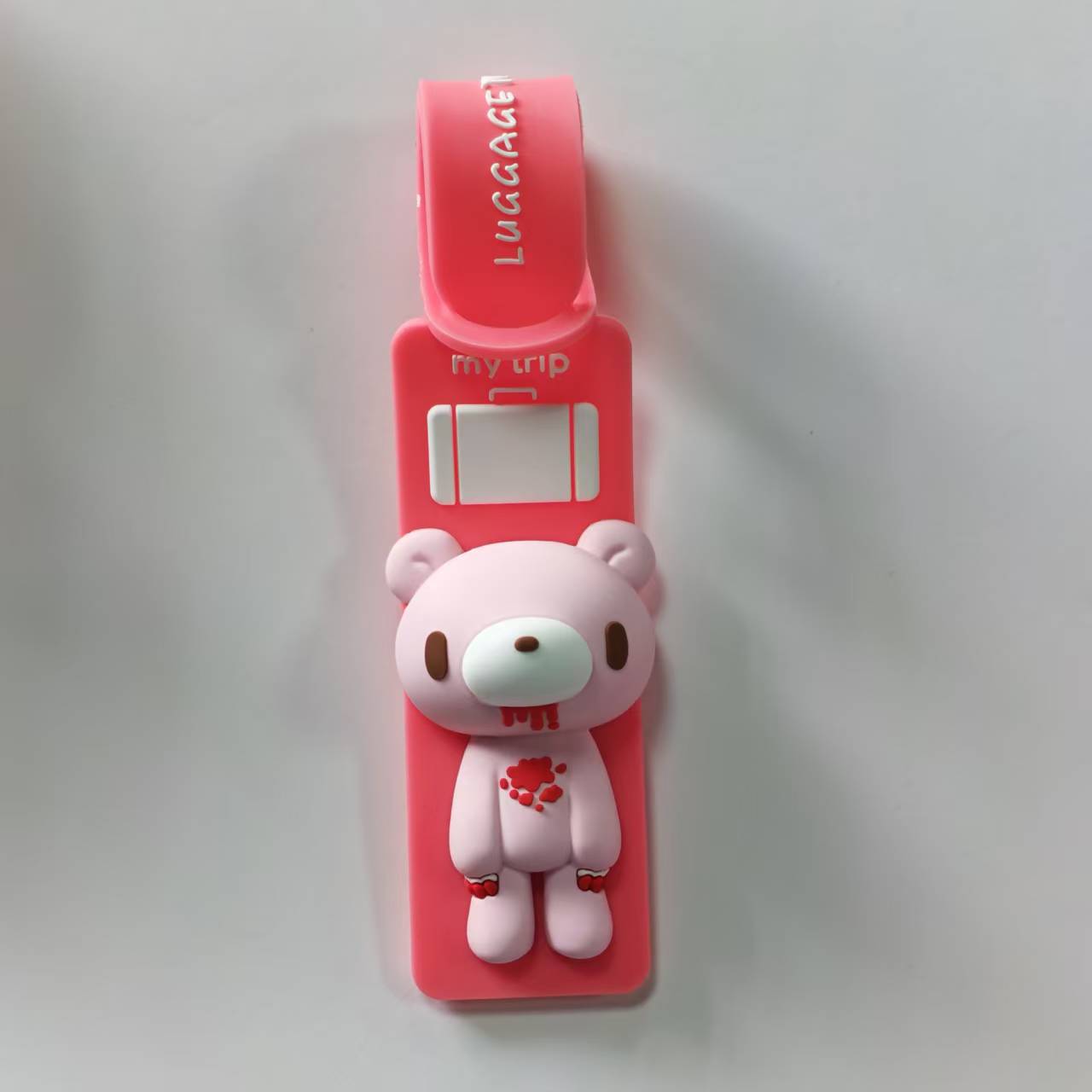 귀여운 만화 곰 실리콘 러기지 태그, 분실 방지 여행  - Tablet Cute Accessories 리뷰 및 가격