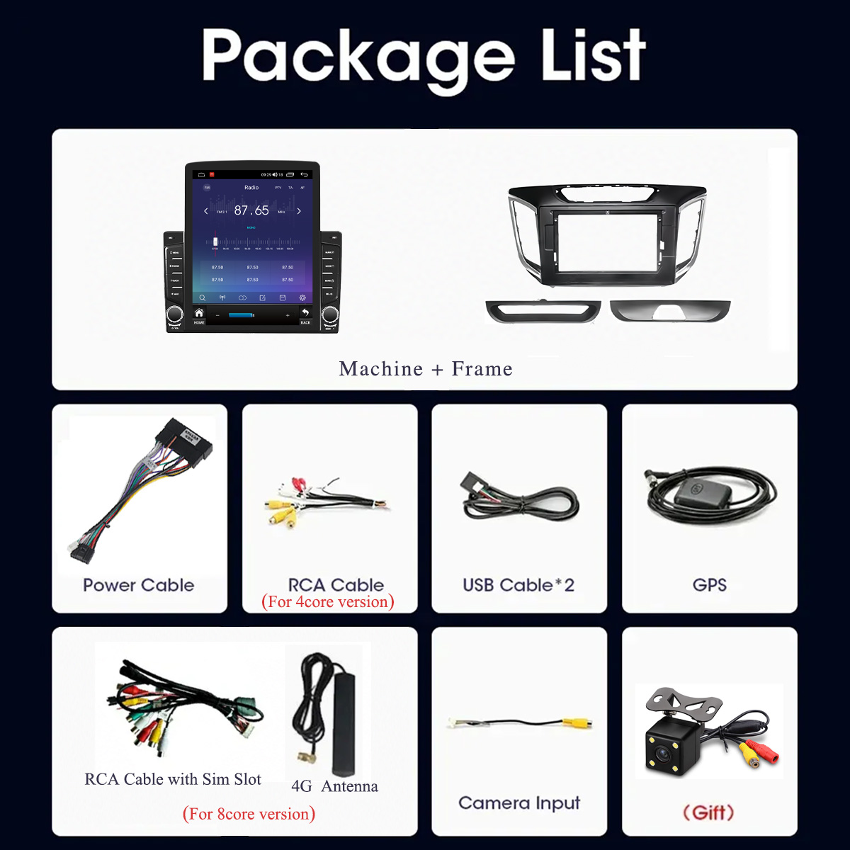 현대 크레타 IX25 2014-2019용 8G+128G - Tablet Danish Mobile & Accessories Faisalabad 리뷰 및 가격