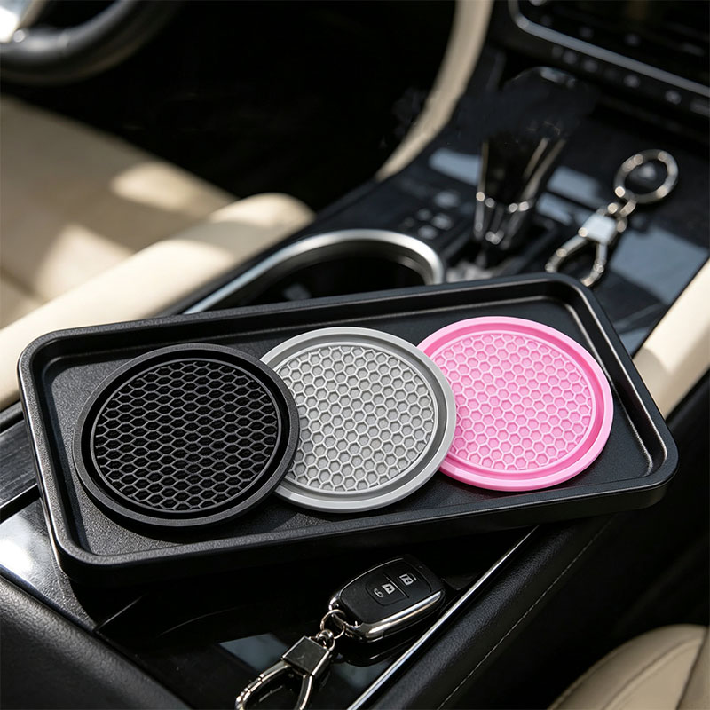 2/4개입 차량용 컵홀더 미끄럼 방지 블랙 핑크 그레이 - Tablet Accessories For Car 리뷰 및 가격
