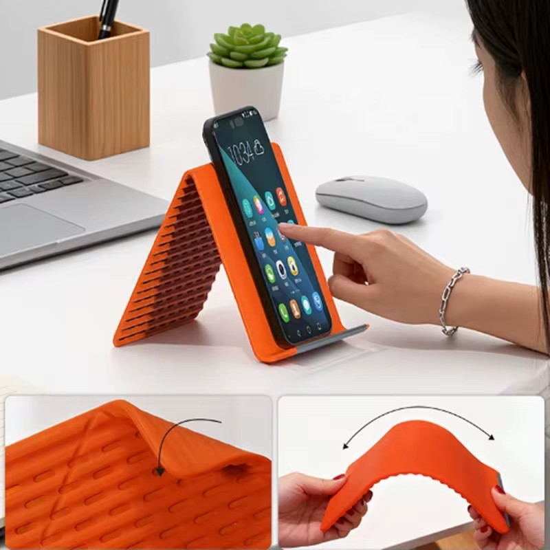 유연하고 접이식인 실리콘 폰 홀더, 휴대용 조절식 다각 - Tablet Phone Accessories 리뷰 및 가격