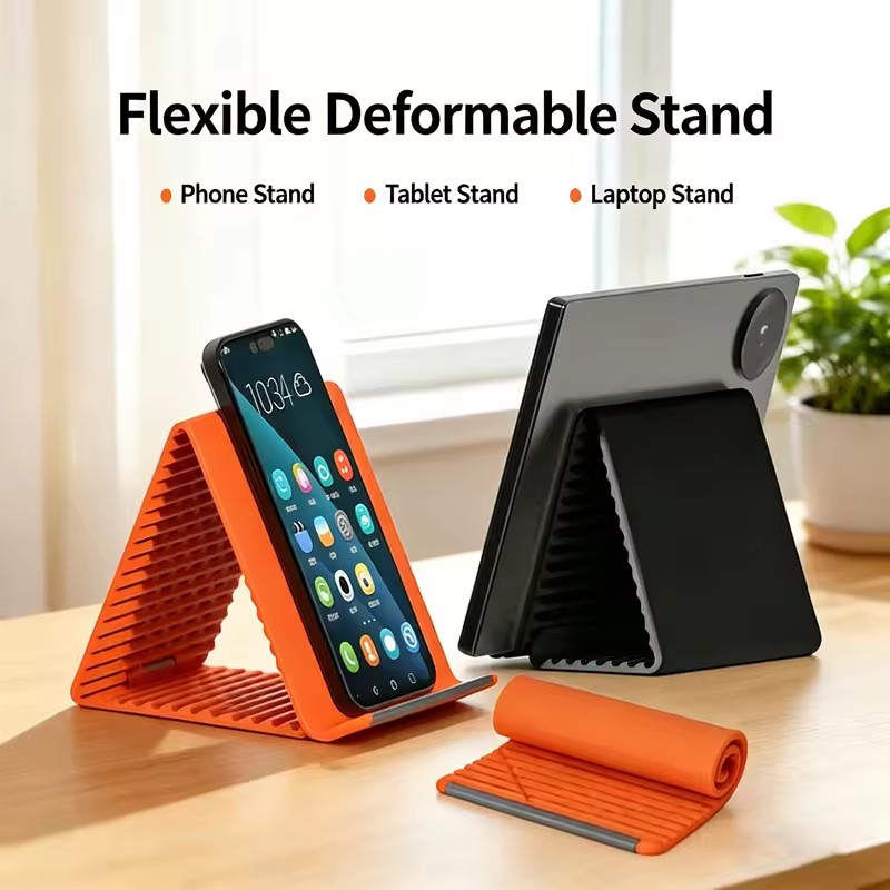 유연하고 접이식인 실리콘 폰 홀더, 휴대용 조절식 다각 - Tablet Phone Accessories 리뷰 및 가격