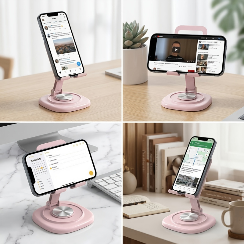 마카롱 데스크탑 메탈 회전식 휴대폰/태블릿 거치대 -  - Tablet Stand Adjustable 리뷰 및 가격