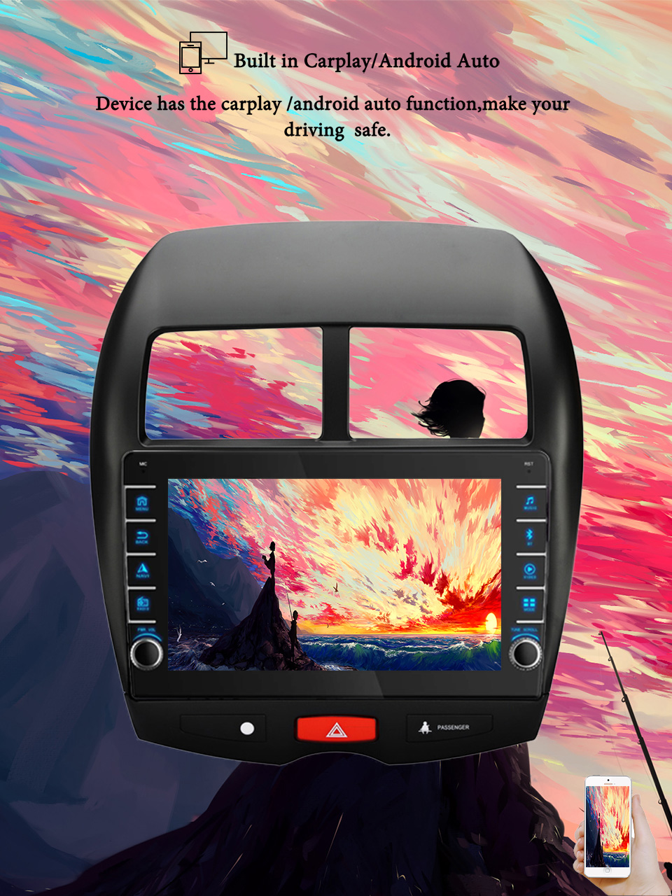 미쓰비시 ASX 2010 - 2016 용 자동차 라디오 - Tablet Danish Mobile & Accessories Faisalabad 리뷰 및 가격